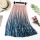 Women Velvet Pleated Loose Skirt Women Casual Dress